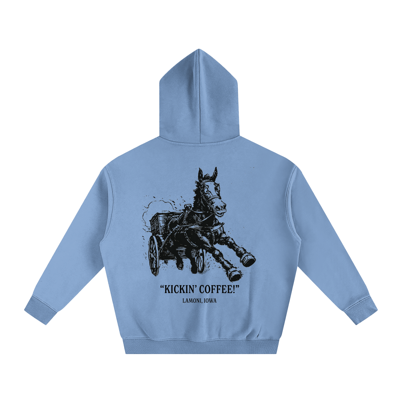 Buggy's "Kickin' Coffee" Oversize Fleeced Hoodie