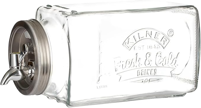 Kilner 3 Litre Glass Fridge Drinks Dispenser