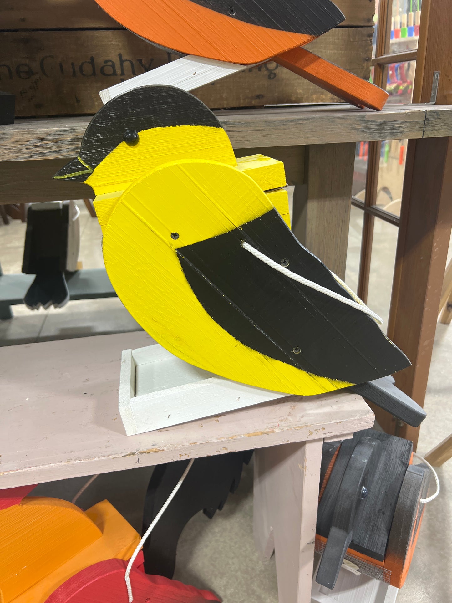 Amish-Made Bird Feeder – Handcrafted Wooden Bird Shaped Feeders (Multiple Styles)