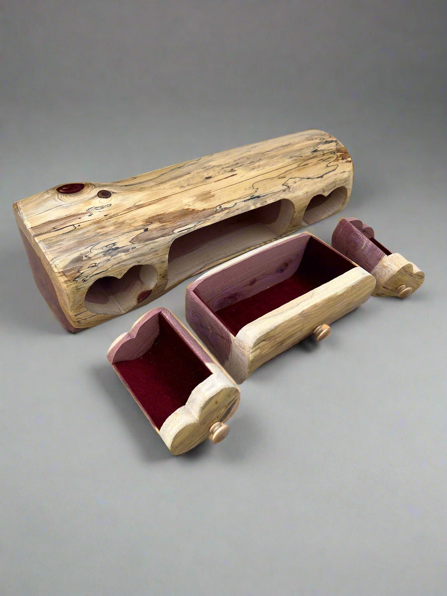 Amish Handmade Trinket Log