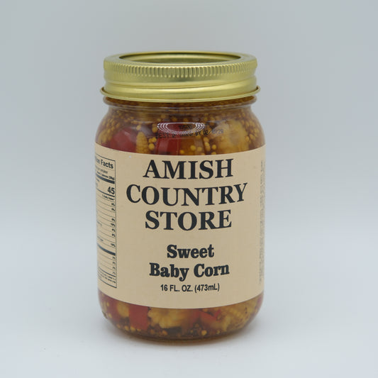 Sweet Baby Corn | Bread & Butter Spiced Pickled Corn | 16 oz