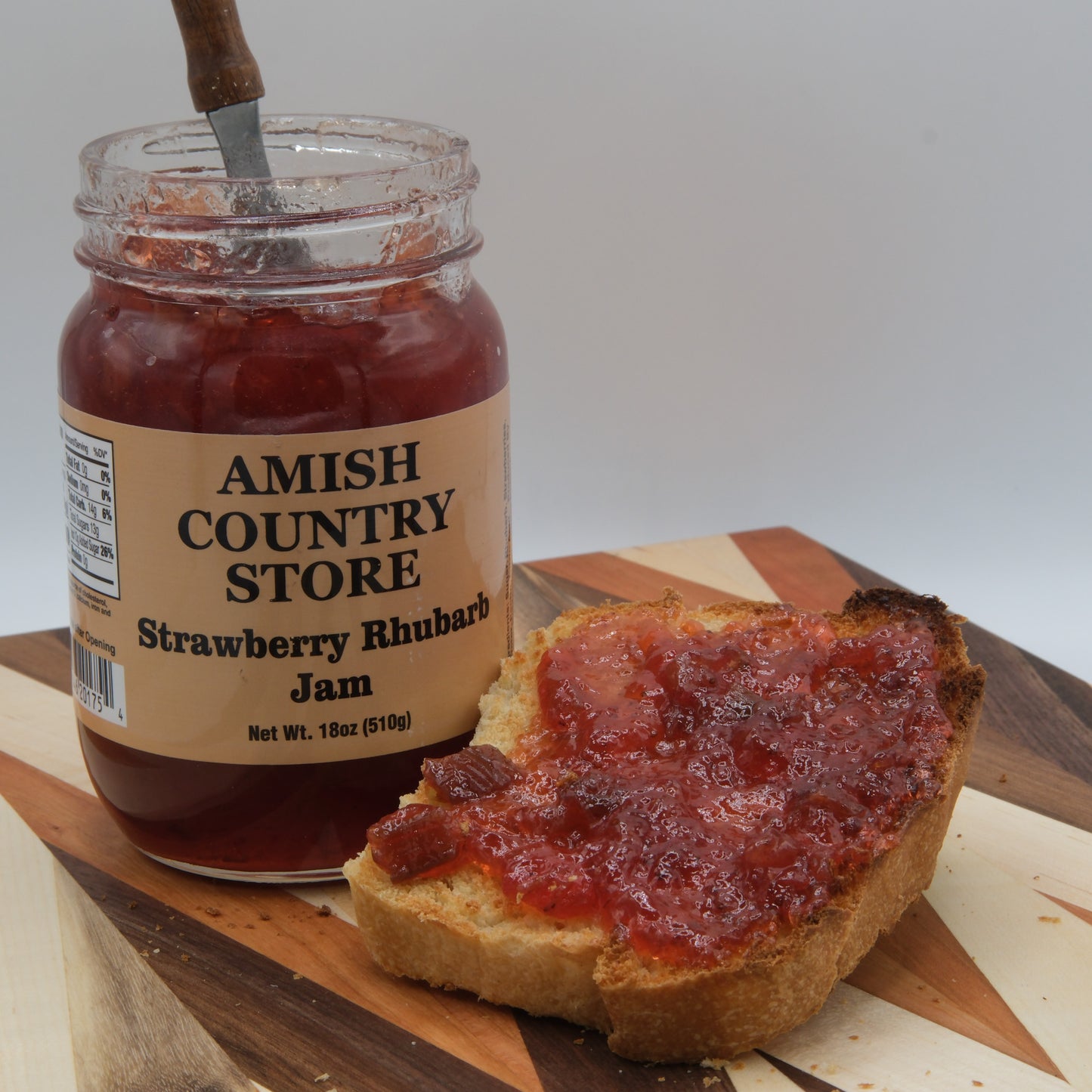 Old-Fashioned Strawberry Rhubarb Jam (18 oz) | Amish Country Store