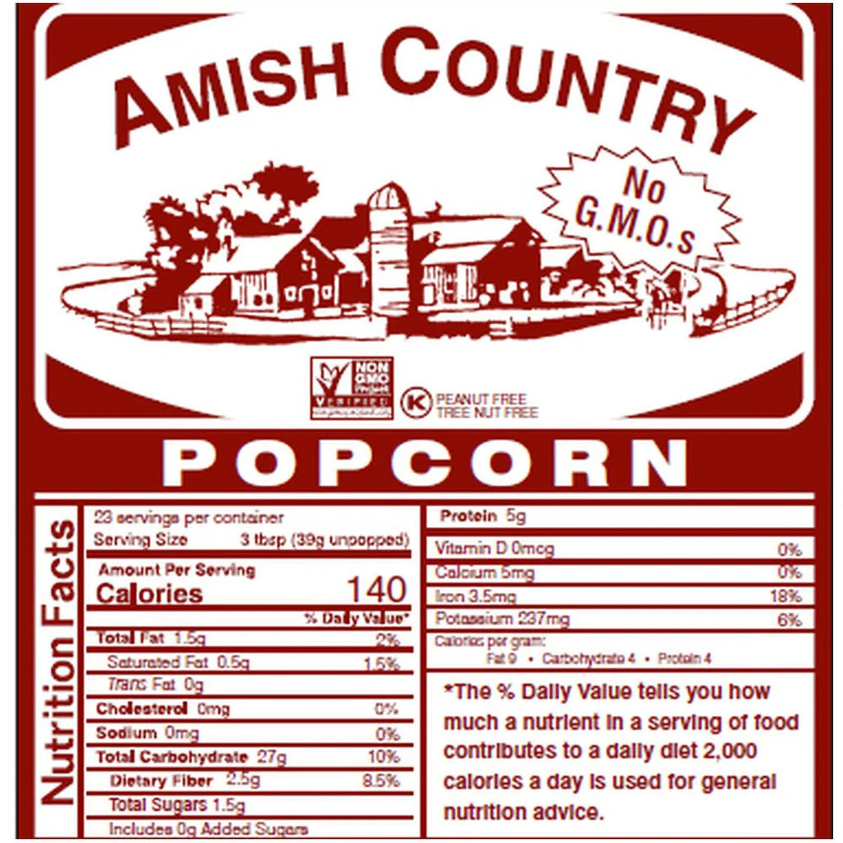 Red Popcorn Kernels (2 lb Bag) | Amish Country Store
