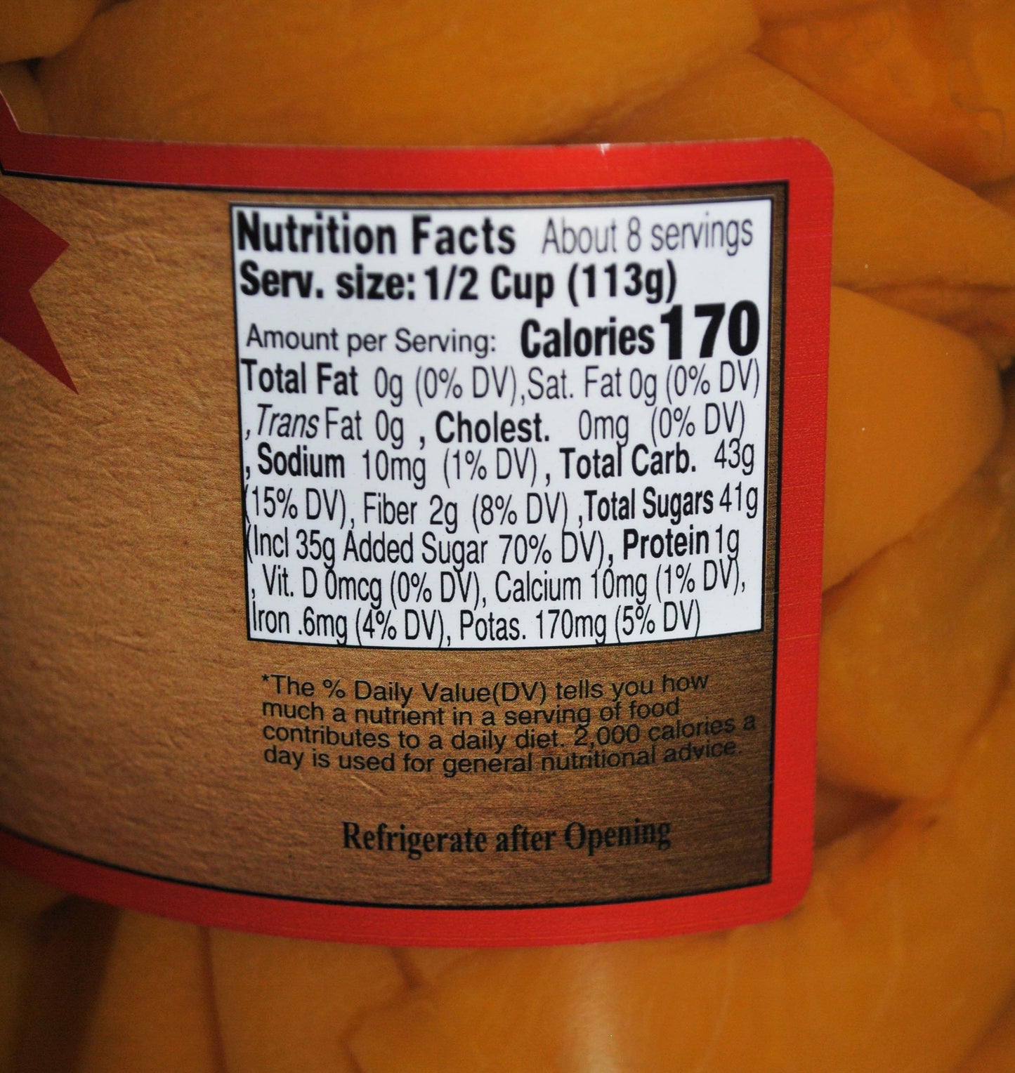 Peach Slices 32oz - Amish Country Store- bringing Amish quality into your home.