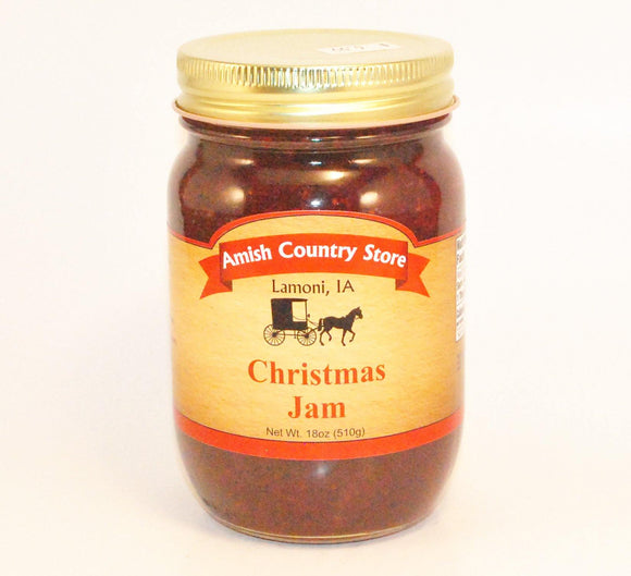 Christmas Jam 18 oz - Amish Country Store- bringing Amish quality into your home.