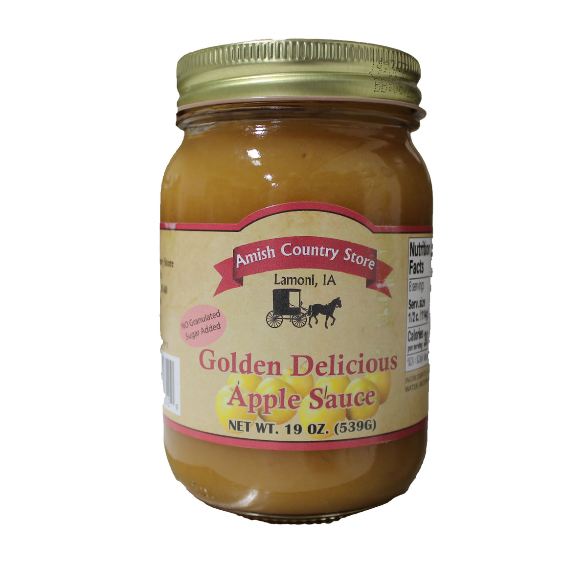 Golden Delicious Apple Sauce - No Sugar Added, 19 Oz. – Amish Country Store