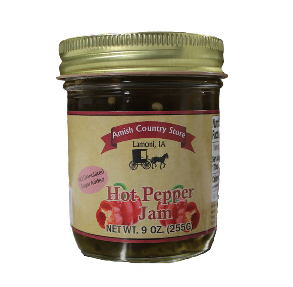 Hot Pepper Jam - No Sugar Added, 9 oz.