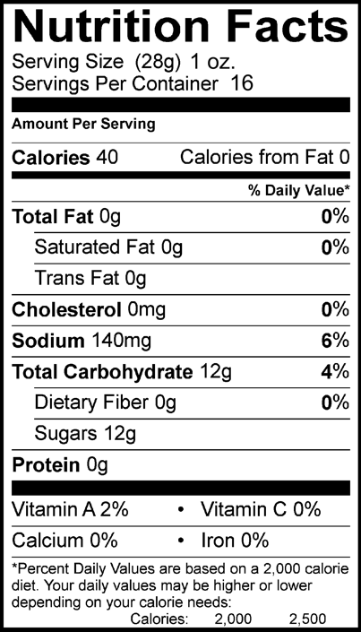 Sweet pickle chips 16 oz - Amish Country Store- bringing Amish quality into your home.