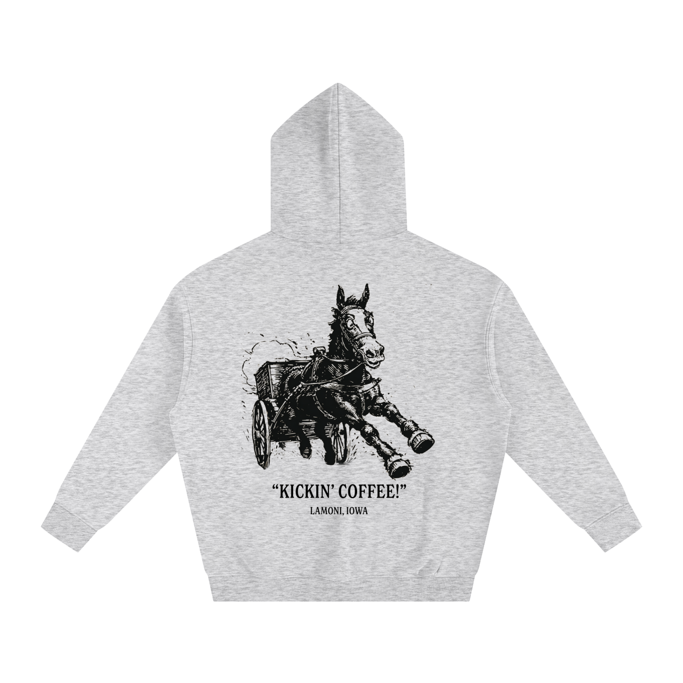 Buggy's "Kickin' Coffee" Oversize Fleeced Hoodie