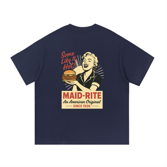Maid-Rite “Some Like It Hot!” Vintage Diner T-Shirt – Navy