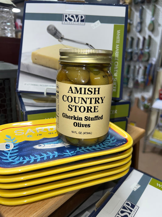 Gherkin Stuffed Olives 16oz
