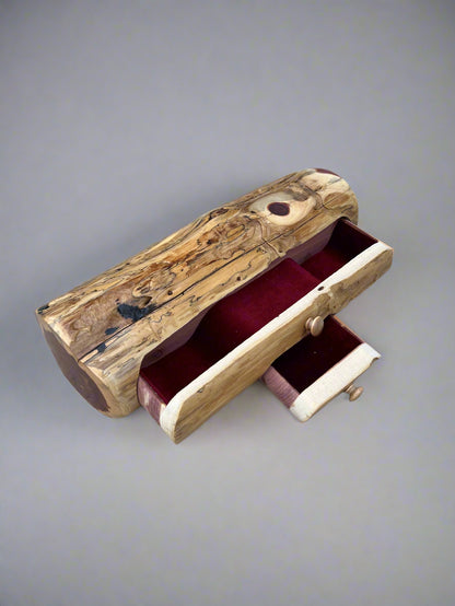 Amish Handmade Trinket Log