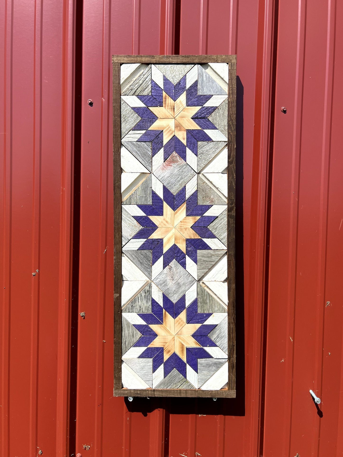 Amish Handmade Barn Quilt - Banner (10.5 in x 30 in)