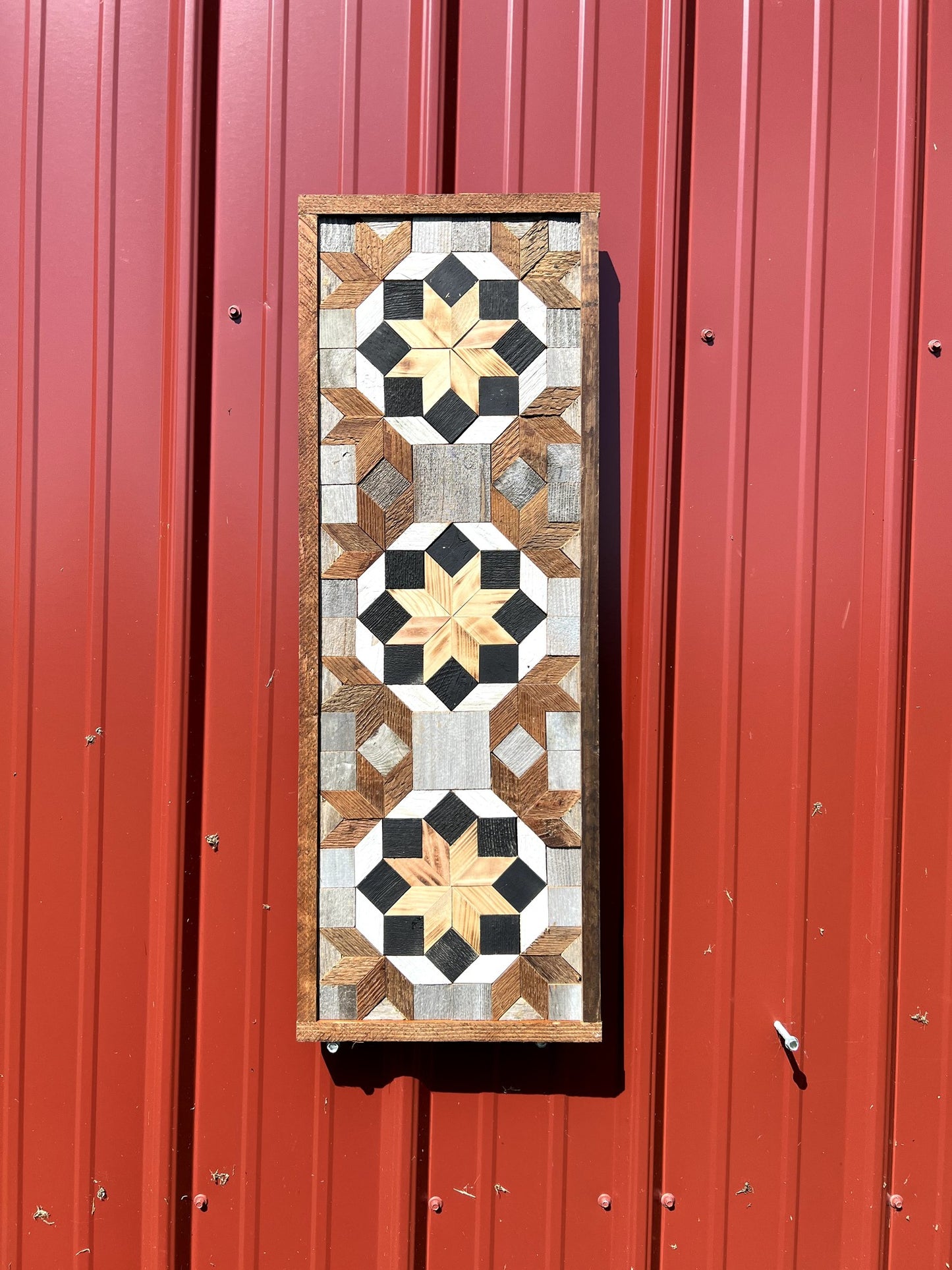 Amish Handmade Barn Quilt - Banner (10.5 in x 30 in)