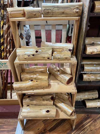 Amish Handmade Trinket Log