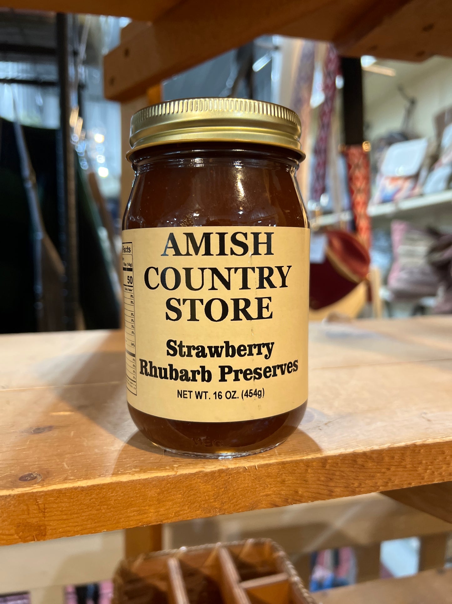 Strawberry Rhubarb Preserves 16 oz