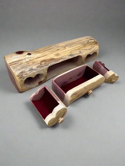 Amish Handmade Trinket Log