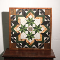 Amish Handmade Barn Quilt Wall Art – Reclaimed Barn Wood – 20.75” x 20.75”
