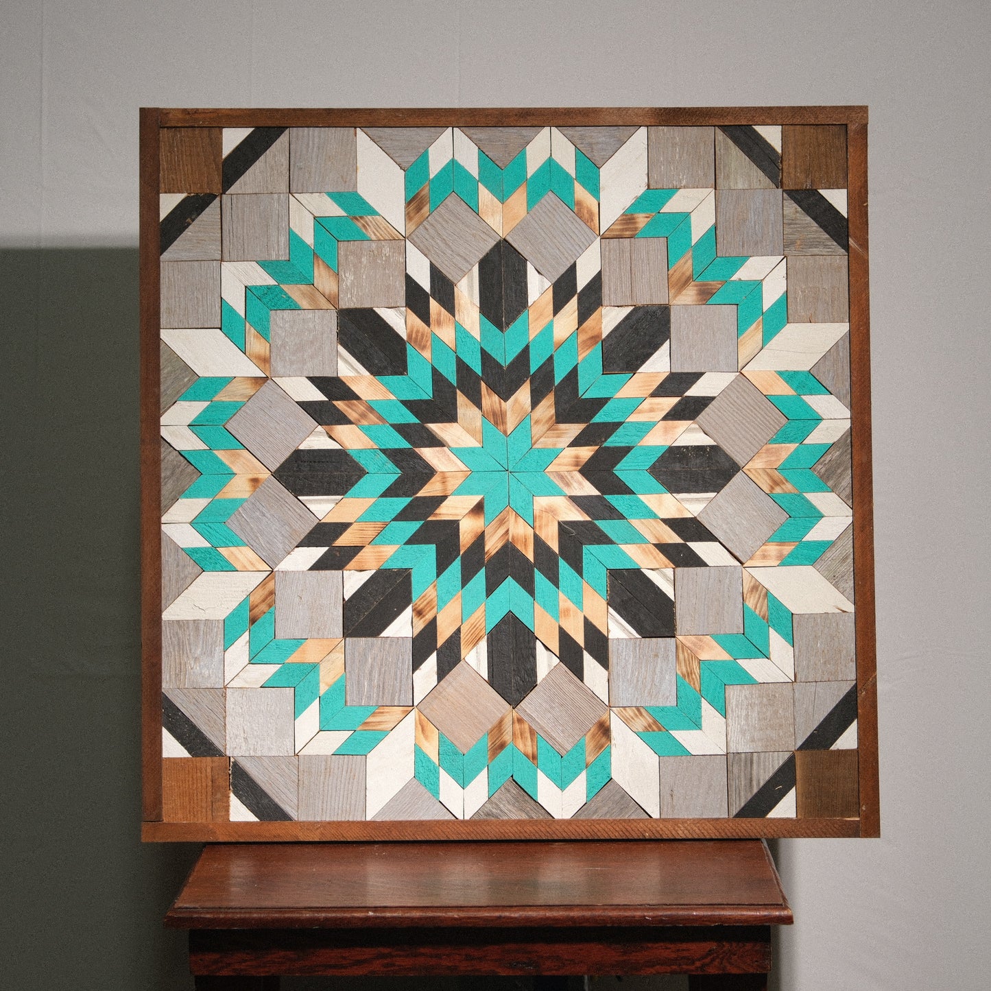 Amish Handmade Barn Quilt Wall Art – Reclaimed Barn Wood – 30.5” x 30.5”