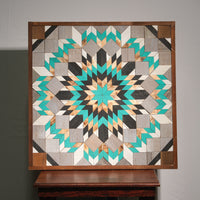 Amish Handmade Barn Quilt Wall Art – Reclaimed Barn Wood – 30.5” x 30.5”