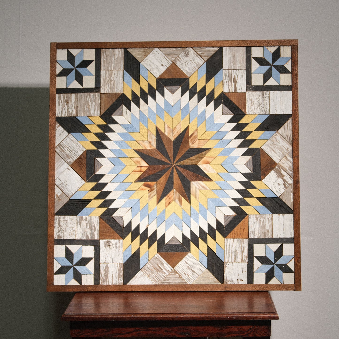 Amish Handmade Barn Quilt Wall Art – Reclaimed Barn Wood – 30.5” x 30.5”