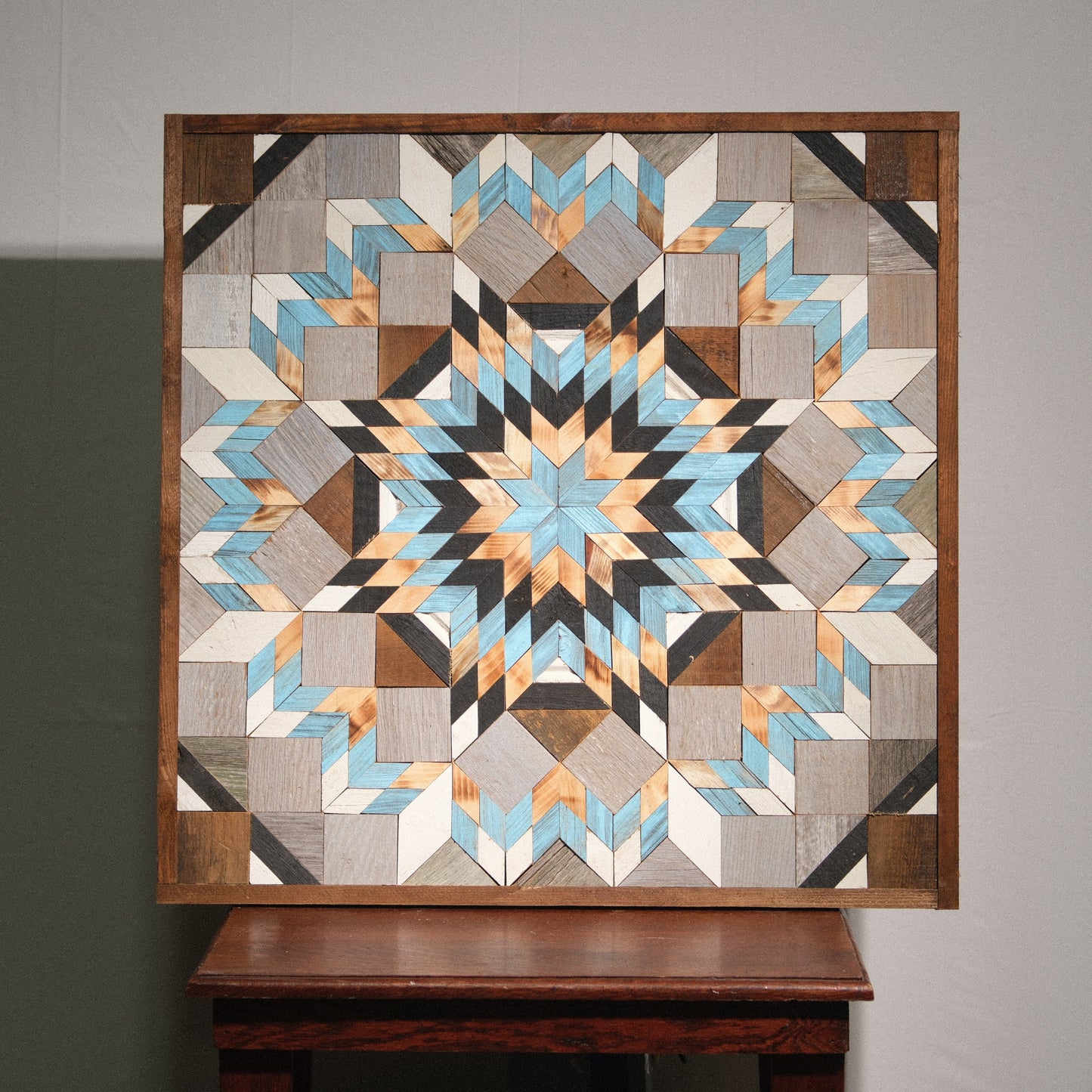 Amish Handmade Barn Quilt Wall Art – Reclaimed Barn Wood – 30.5” x 30.5”