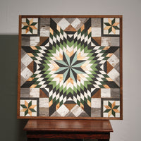 Amish Handmade Barn Quilt Wall Art – Reclaimed Barn Wood – 30.5” x 30.5”