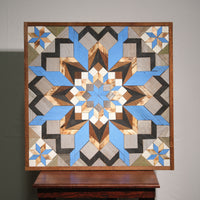 Amish Handmade Barn Quilt Wall Art – Reclaimed Barn Wood – 30.5” x 30.5”