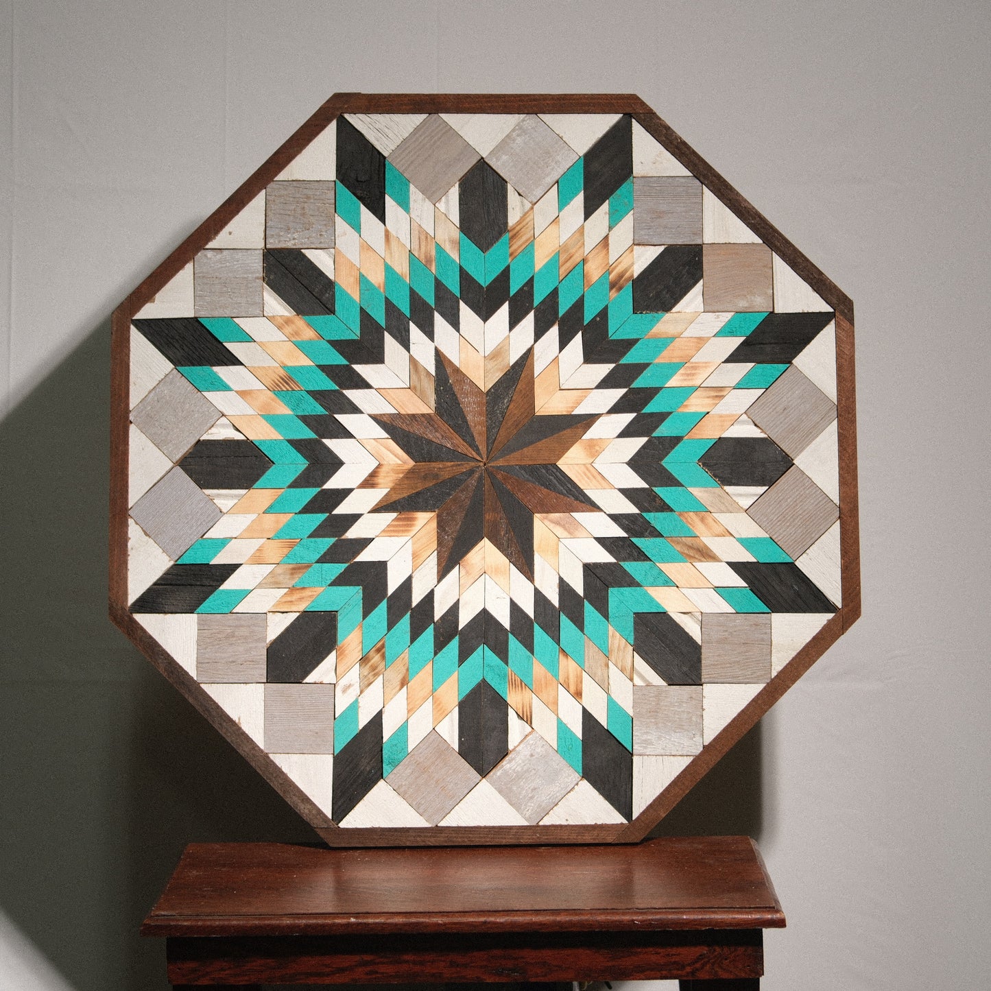 Amish Handmade Barn Quilt Wall Art – Reclaimed Barn Wood – 30.5” x 30.5”