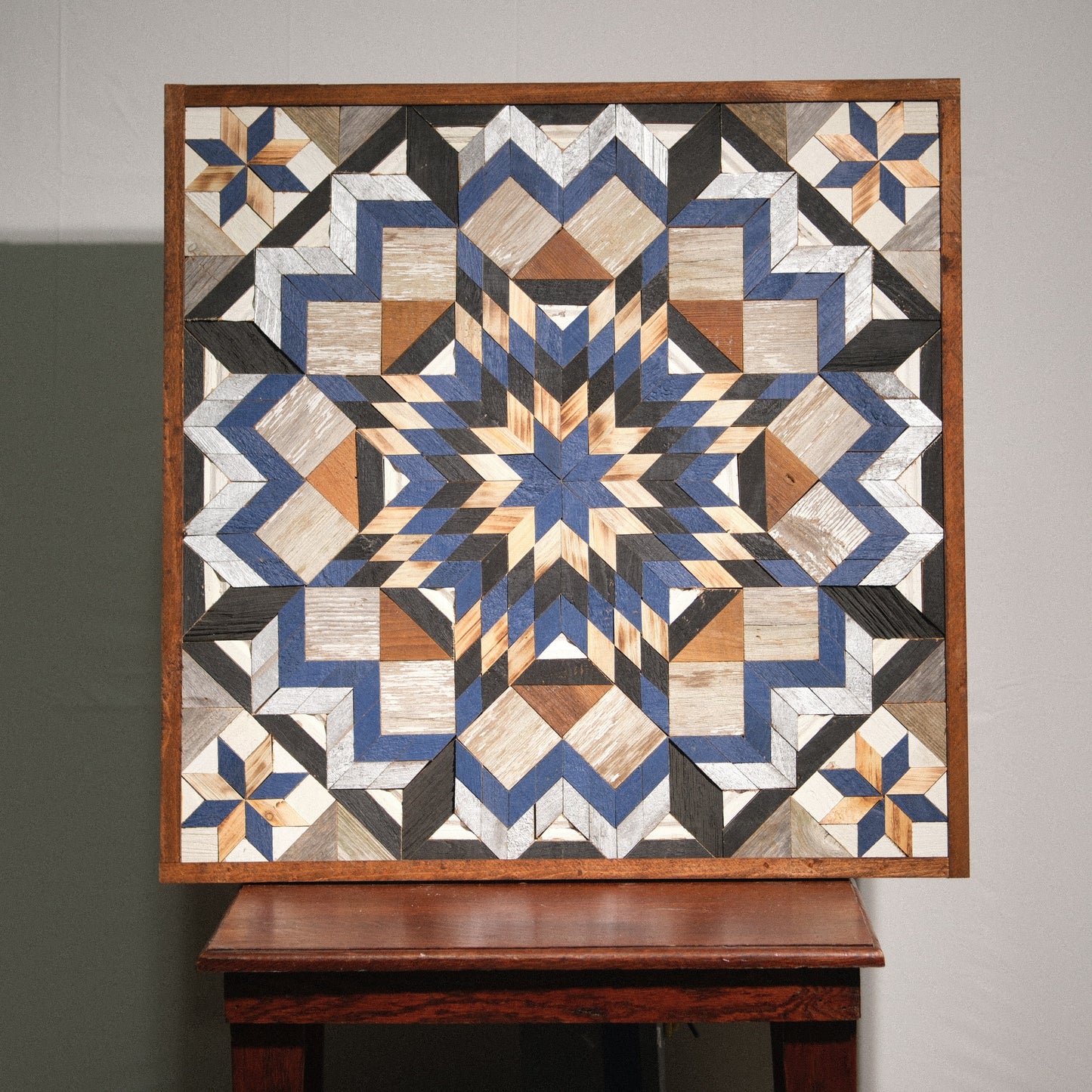 Amish Handmade Barn Quilt Wall Art – Reclaimed Barn Wood – 30.5” x 30.5”