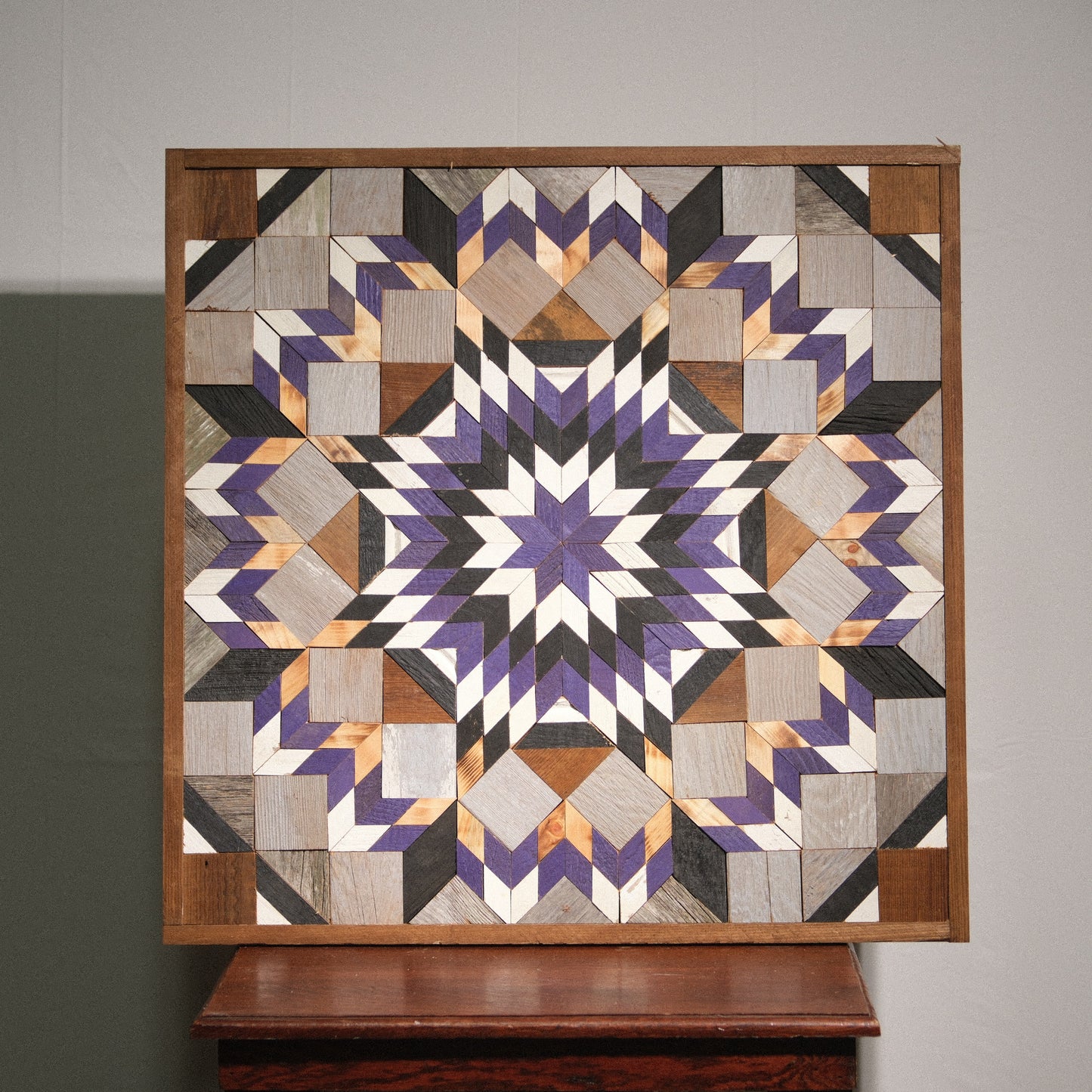 Amish Handmade Barn Quilt Wall Art – Reclaimed Barn Wood – 30.5” x 30.5”