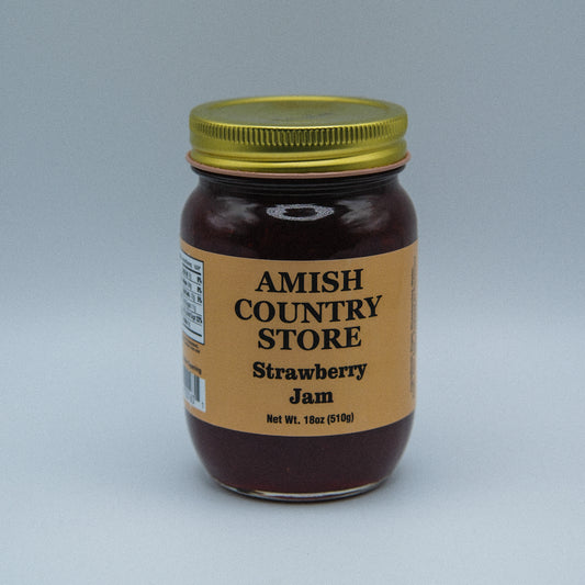 Old-Fashioned Strawberry Jam (18oz) | Amish Country Store