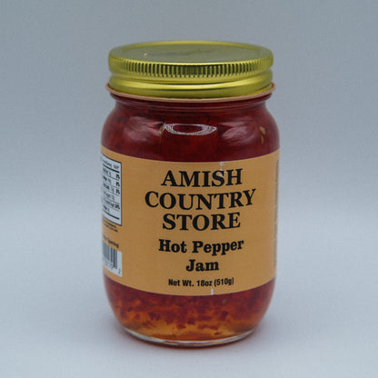 Hot Pepper Jam | Sweet Heat Jalapeño Spread | 18 oz