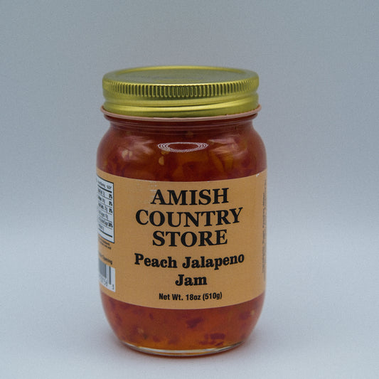 Old-Fashioned Peach Jalapeno Jam (18oz) | Amish Country Store