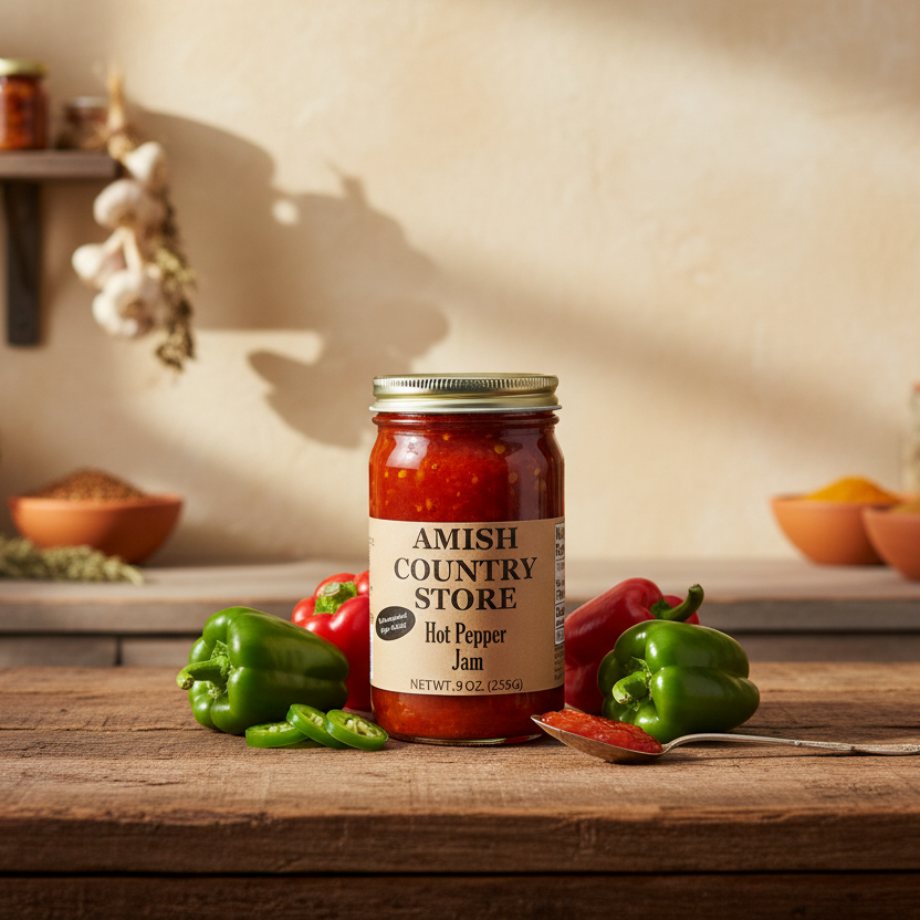 No Sugar Added Hot Pepper Jam (9oz) | Amish Country Store