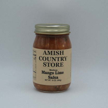 Mango Lime Salsa | Sweet Medium Salsa | Amish Country Store | 16 oz