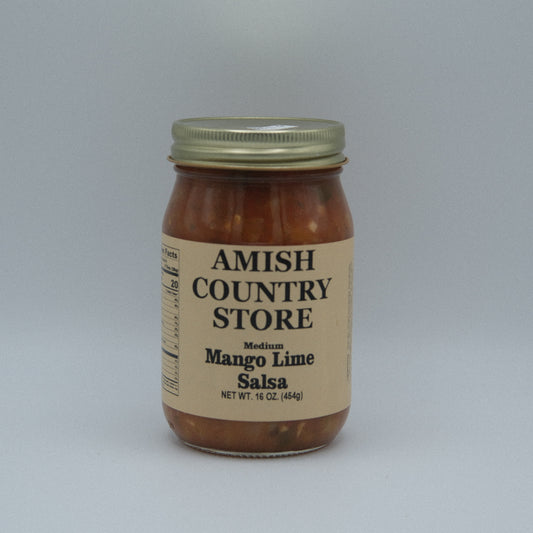 Mango Lime Salsa | Sweet Medium Salsa | Amish Country Store | 16 oz