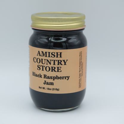 Black Raspberry Jam | Rich Old-Fashioned Berry Spread | 18 oz