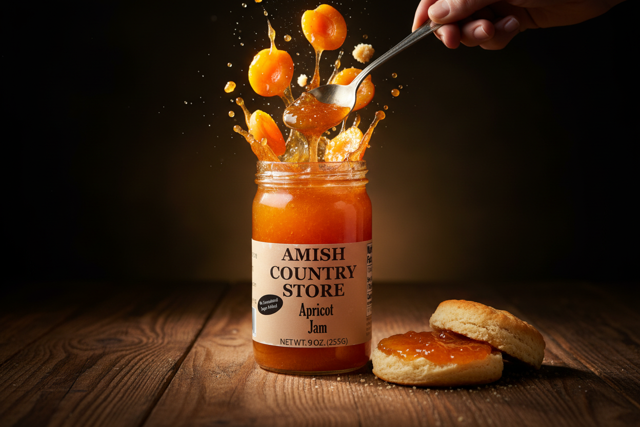 Apricot Jam | No Sugar Added Fruit Spread | 9 oz