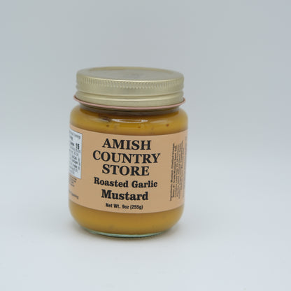 Roasted Garlic Mustard | Savory Country Condiment | 9 oz