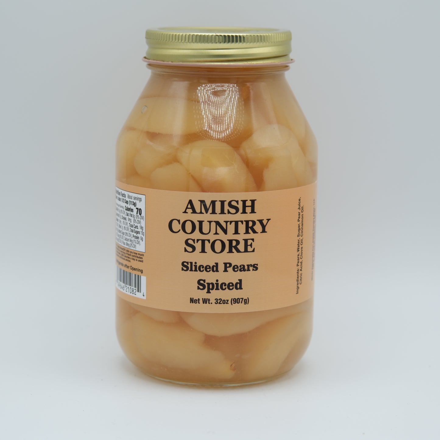 Spiced Sliced Pears | Cinnamon & Clove Country Fruit | 32 oz