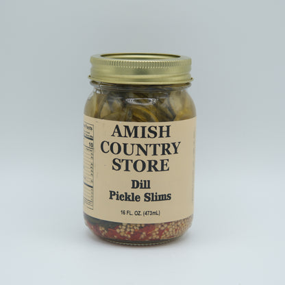 Dill Pickle Slims | Sour & Spicy Burger Pickles | 16 oz