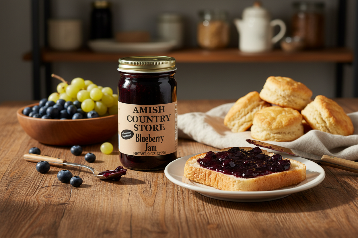Blueberry Jam | No Sugar Added Berry Spread | 8 oz