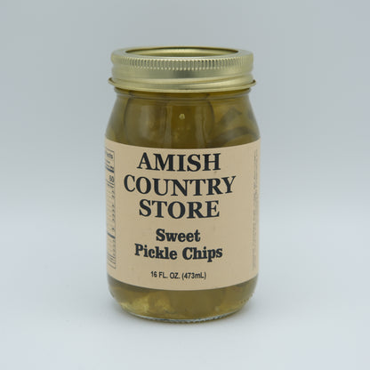 Sweet Pickle Chips | Sweet & Crunchy Coin-Cut Pickles | 16 oz