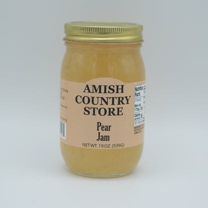 Pear Jam | Light Old-Fashioned Fruit Spread | 19 oz
