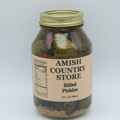 Dilled Pickles | Old-Fashioned Garlic Dill Spears | 32 oz
