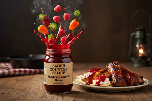 Raspberry Chipotle Sauce | Sweet Heat Glaze & Dip | 16 oz