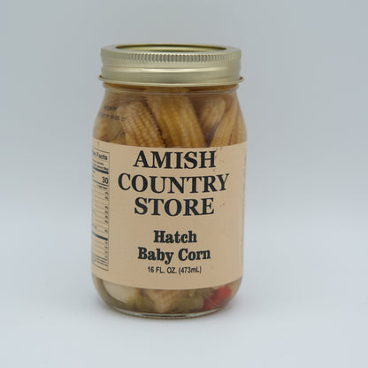 Hatch Baby Corn | Sweet & Zesty Pickled Corn | 16 oz