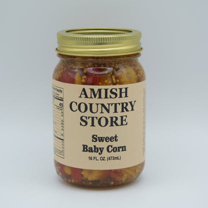 Sweet Baby Corn | Bread & Butter Spiced Pickled Corn | 16 oz