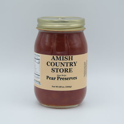 Pear Preserves with Cinnamon | Warm Spiced Fruit Spread | 20 oz